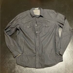 Calvin Klein Collection Black Casual Button Down Shirt